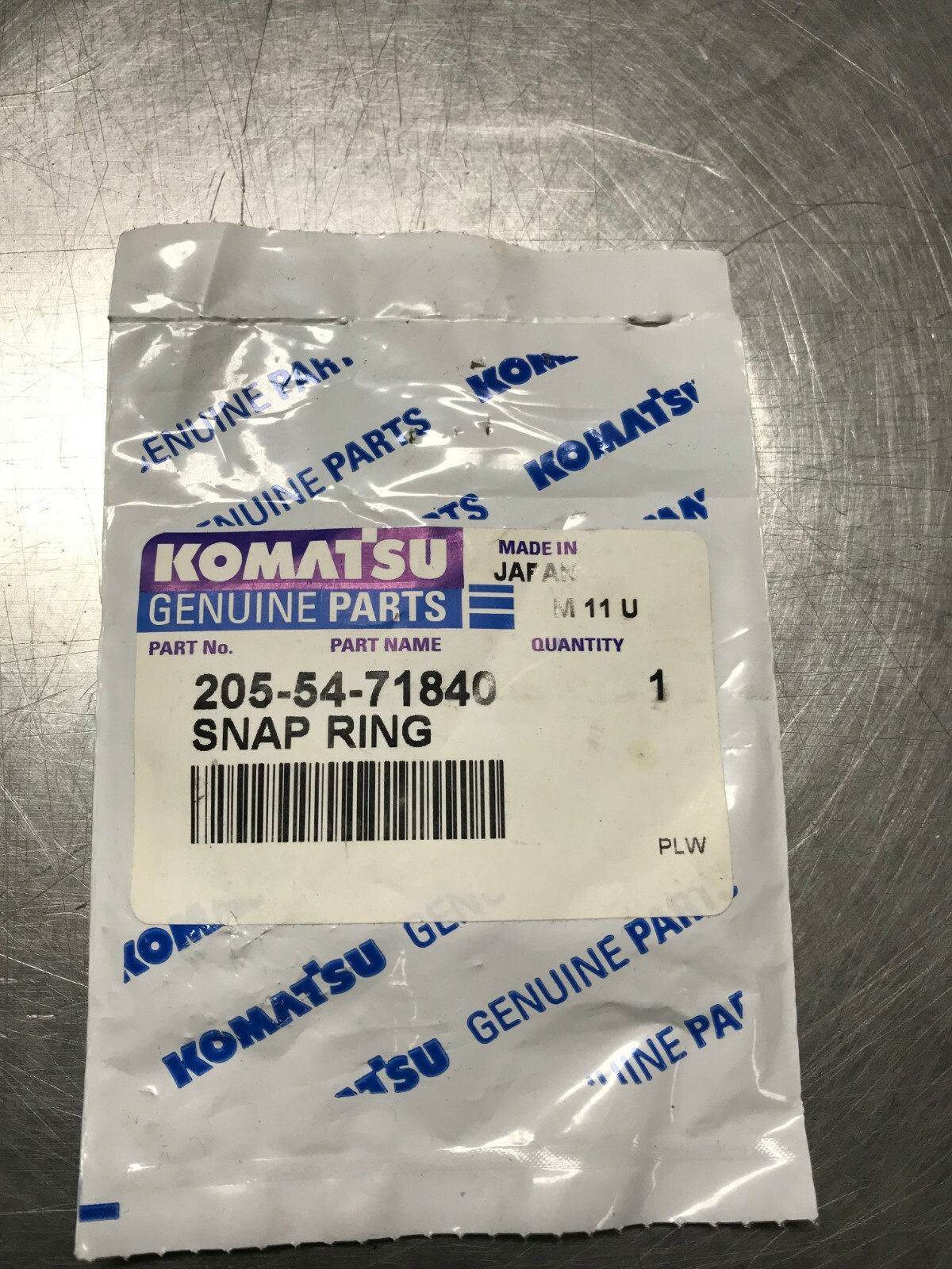 205-54-71840 Genuine OEM KOMATSU Dresser SNAP RING