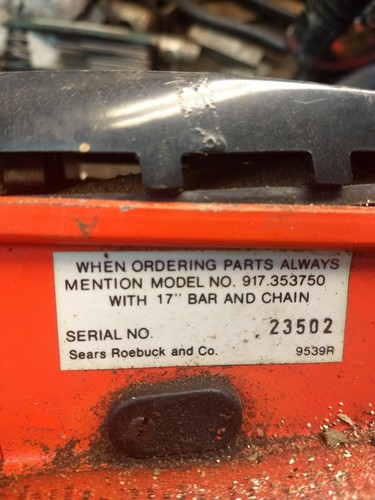 Craftsman 3.7 chainsaw used runs good!