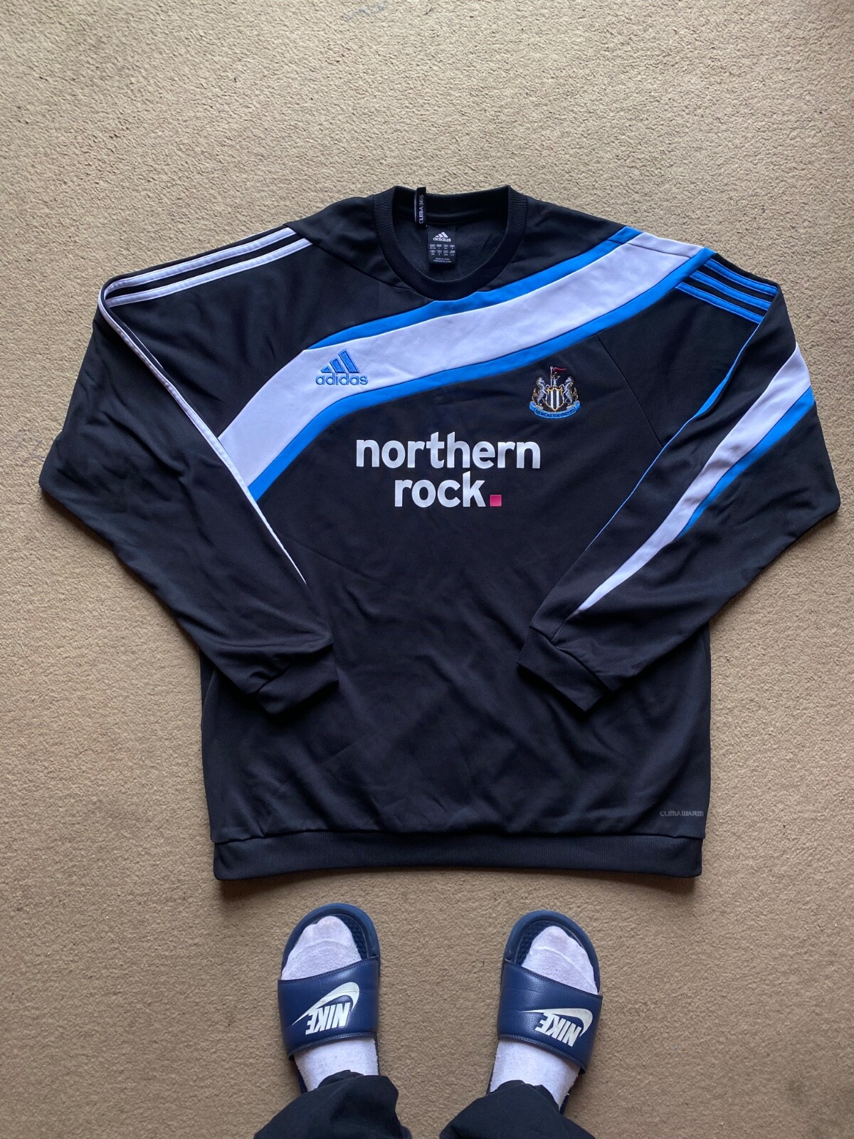 Adidas Newcastle United Northern Rock Clima 365 Black Sweat