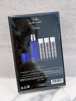 Kilian Vodka on the Rocks EDP Parfum Set 4*7.5ml +Sillage Travel Case NIB SEALED