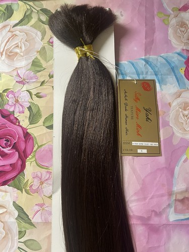 Motown Tress Human Hair  Micro Yaki Bulk Color#4