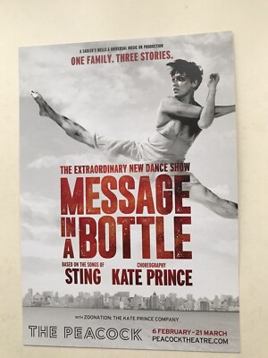 Flyer MESSAGE IN A BOTTLE based On The Songs Of Sting DANCE