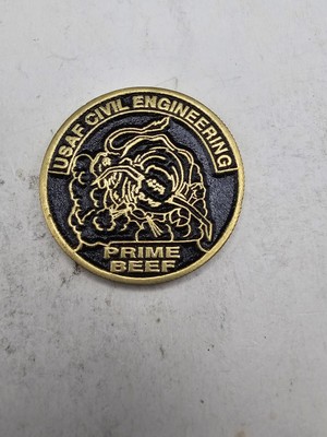 US Air Force Civil Engineers Prime Beef Joint Task Force Challenge Coin / USAF