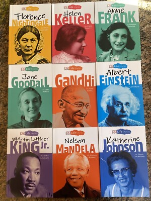 DK Life Stories Lot Or 9 Brand New Paperbacks Gandhi Anne Frank Einstein Mandela