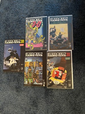 Adolescent Radioactive Black Belt Hamsters Lot of 5 Eclipse Comics