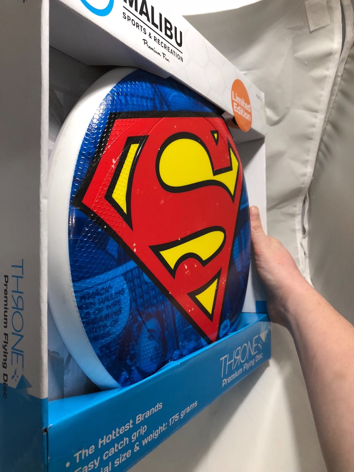 DC Comics Superman Flying Sports Frisbee Disc Limited Edition - Throne Premium