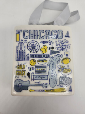 Starbucks 2019 ''Been There Series'' Chicago Ceramic Gift Bag Ornament