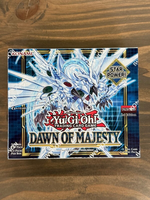 Yugioh Dawn of Majesty Booster Box 1st Edition Brand New Factory