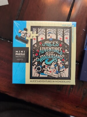 Alice's Adventure in Wonderland 100 Piece Mini Jigsaw Puzzle NYPC New
