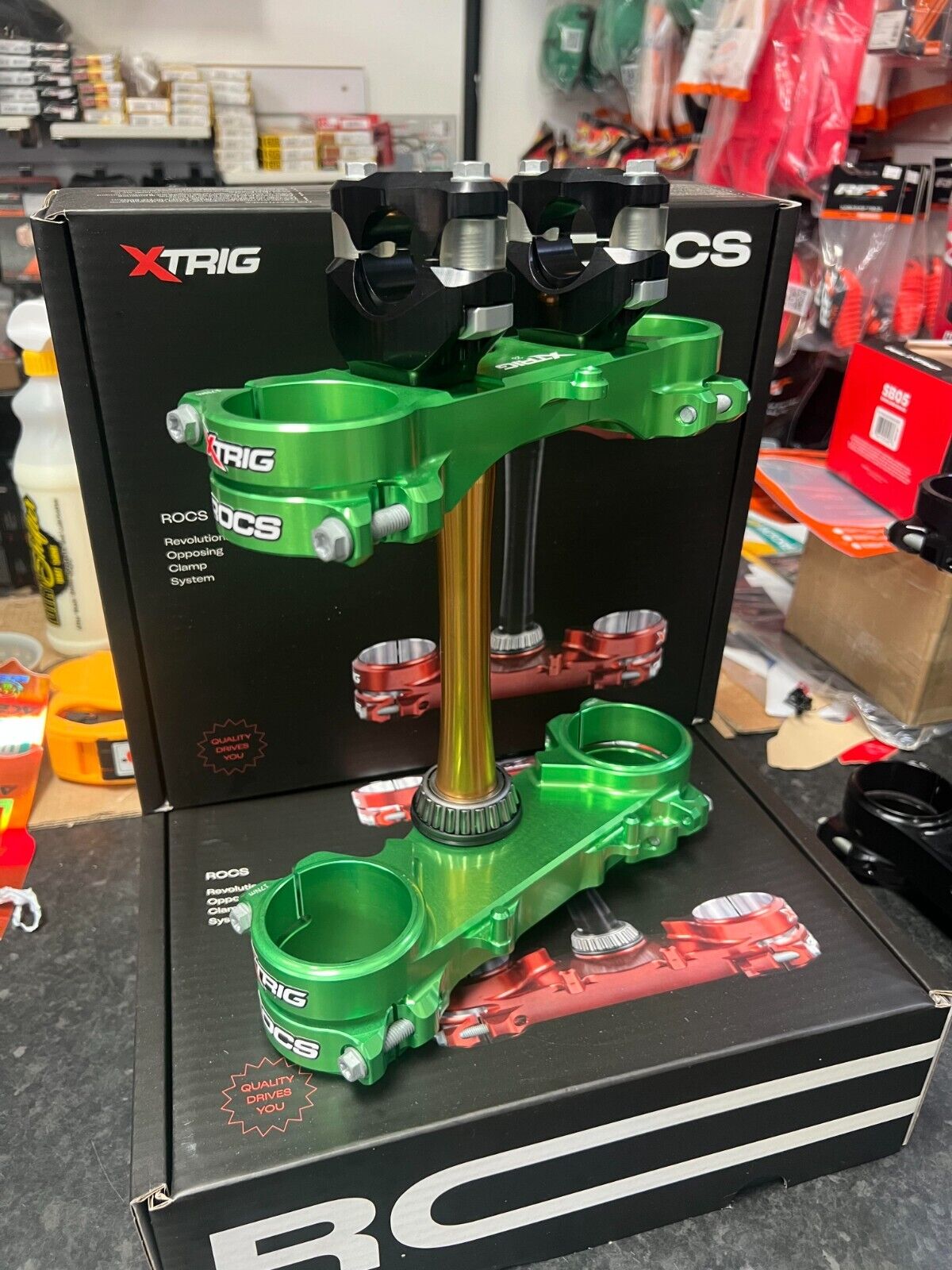 Xtrig ROCS Tech (Green) Kawasaki KXF250 21-25 KXF450 19-25 Xtrig ROCS Tech (Green) Kawasaki KXF250 21-25 KXF450 19-25
