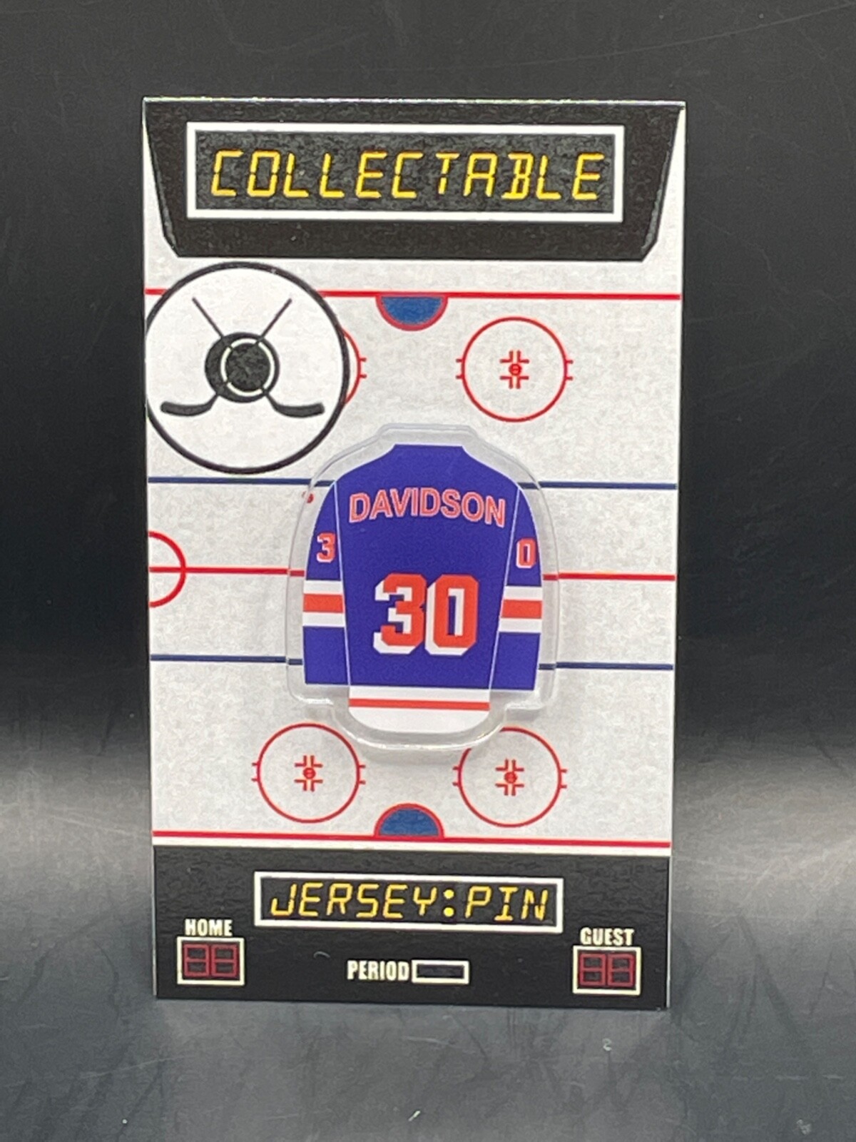 New York Rangers John Davidson jersey lapel pin-Classic RINK team Collectible