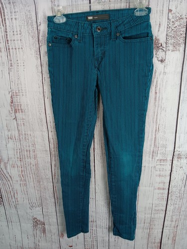 Levi's 720 High Rise Skinny Jeans Striped Stretch Ontario Latitude Light Wash 25