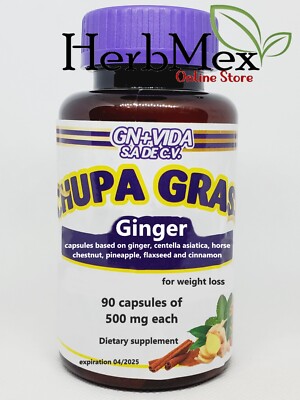 Chupa grass ginger root gn+vida cinnamon flaxseed chupa gras green tea
