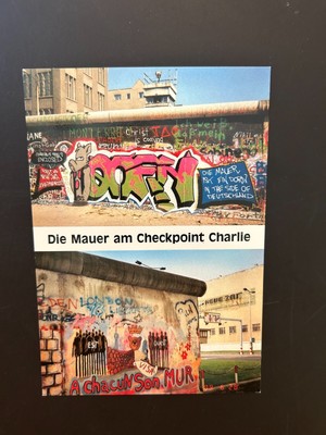 Checkpoint Charlie Die Mauer am Berlin Germany Postcard
