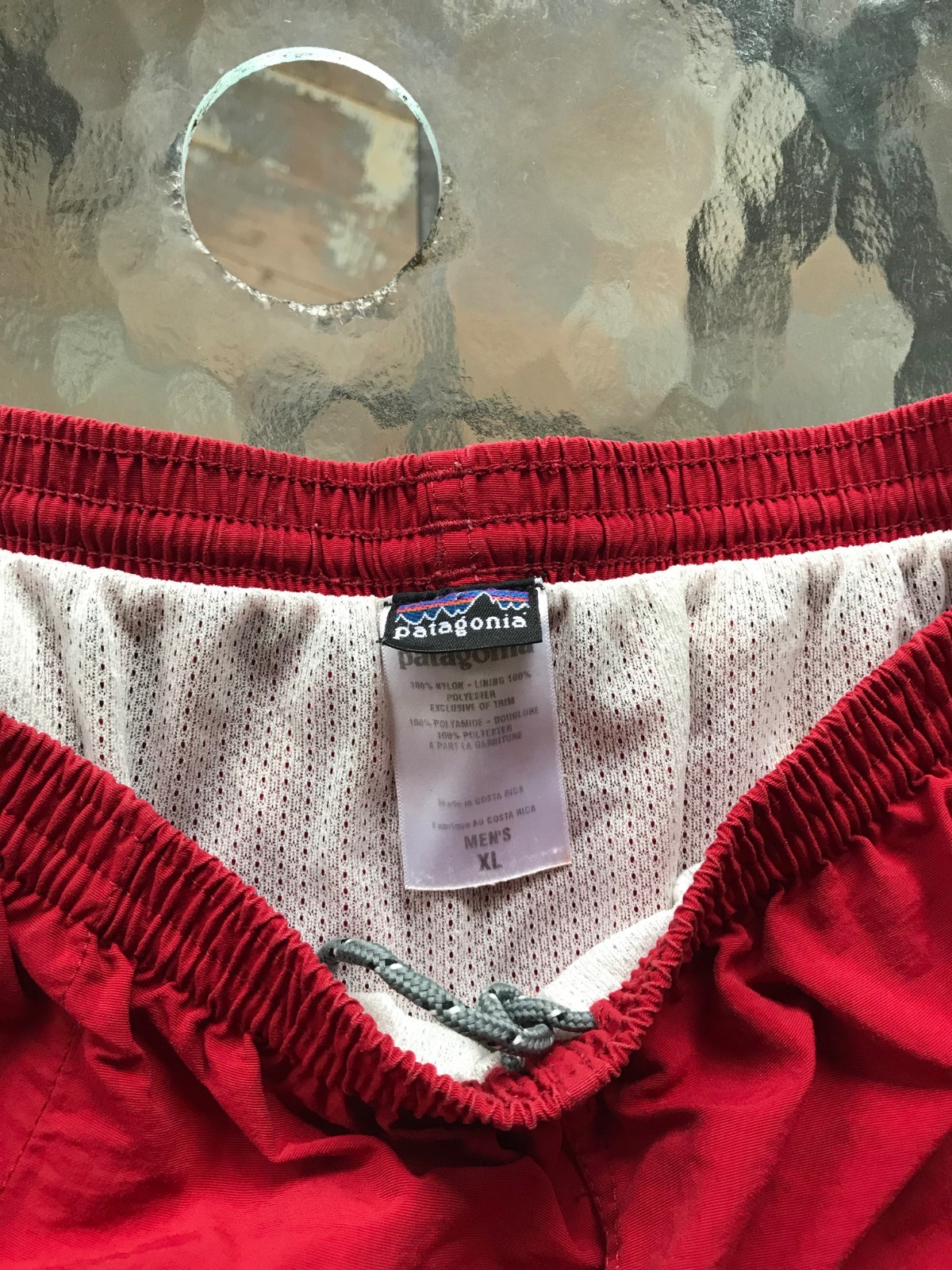 Patagonia Mens Baggies Shorts - XL, color Red