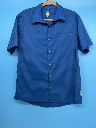 ’s Blue / Green Short Sleeve Cycling Shirt Size: M