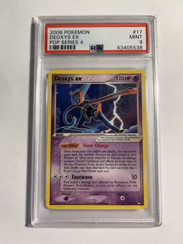 2006 PSA 9 Pokemon Pop Series 4 Deoxys EX 17/17 | eBay 2006 PSA 9 Pokemon Pop Series 4 Deoxys EX 17/17 | eBay