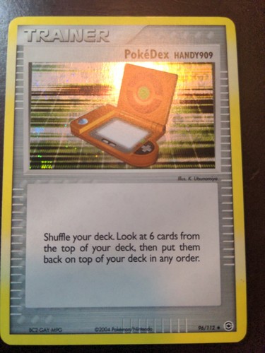 Holo PokeDex Handy909 EX Fire Red & Leaf Green 96/112