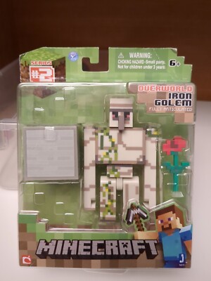 Mojang Minecraft Overworld Iron Golem Action Figure Series 2 Sealed 2014