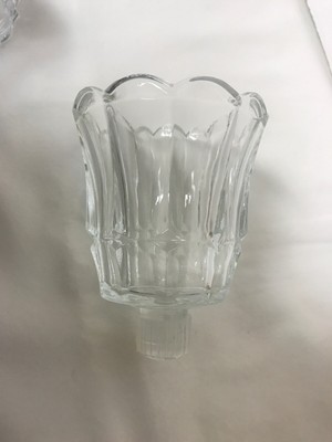 Home Interiors Homco Votive Cup Sconce Small Candle Holder Clear Glass 3 1/2”