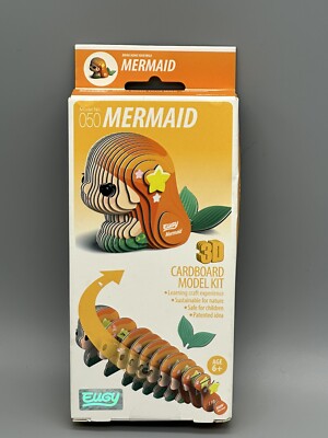 EUGY 050 MERMAID Eco Friendly Cardboard 3D Model Kit Puzzle NEW