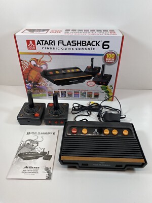 Atari Flashback 6 Classic Game System with 100 Games Open Box Gently Used 