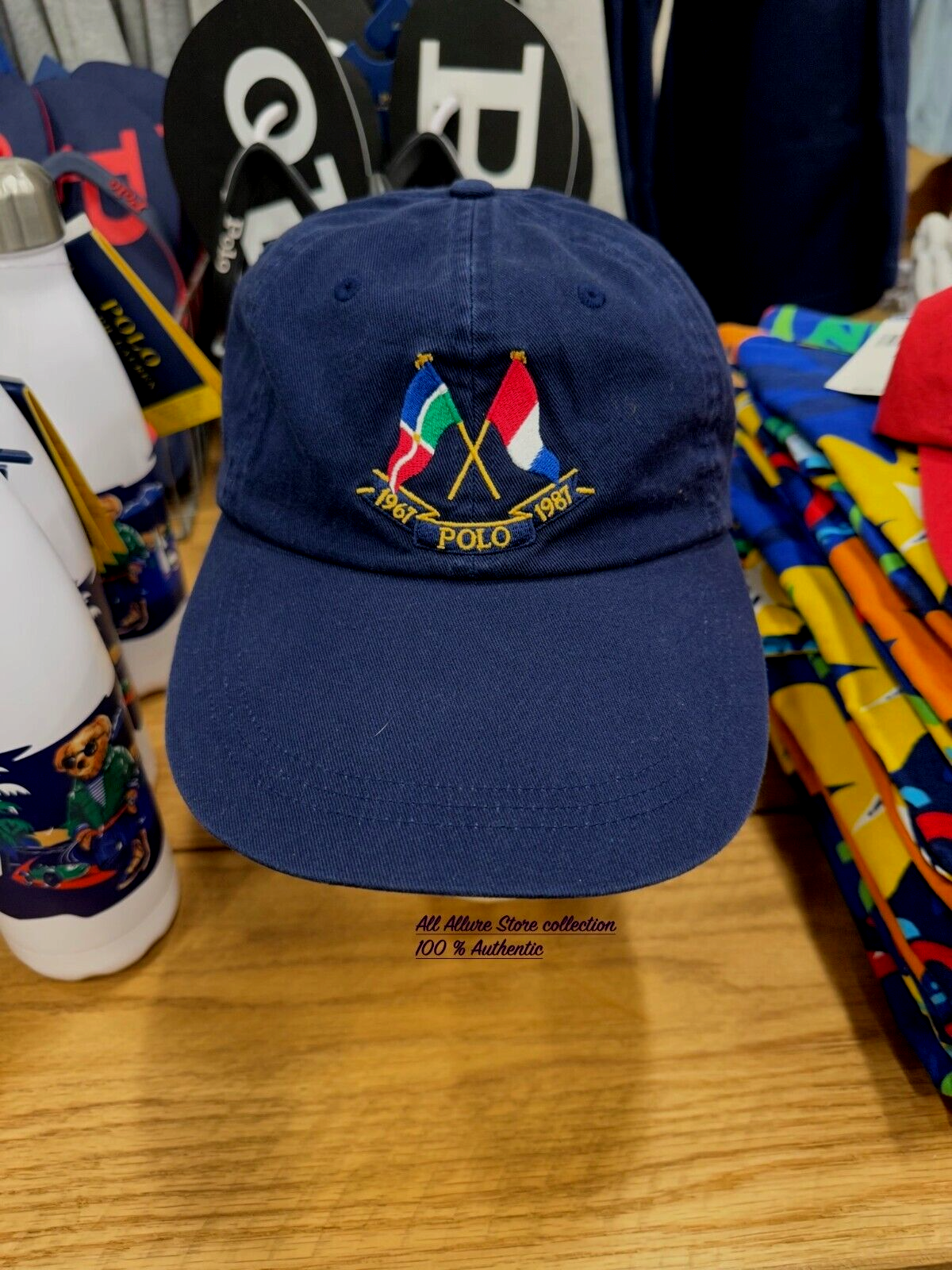 Polo Ralph Lauren Cross Flags 20 Year Anniversary Long Bill Hat