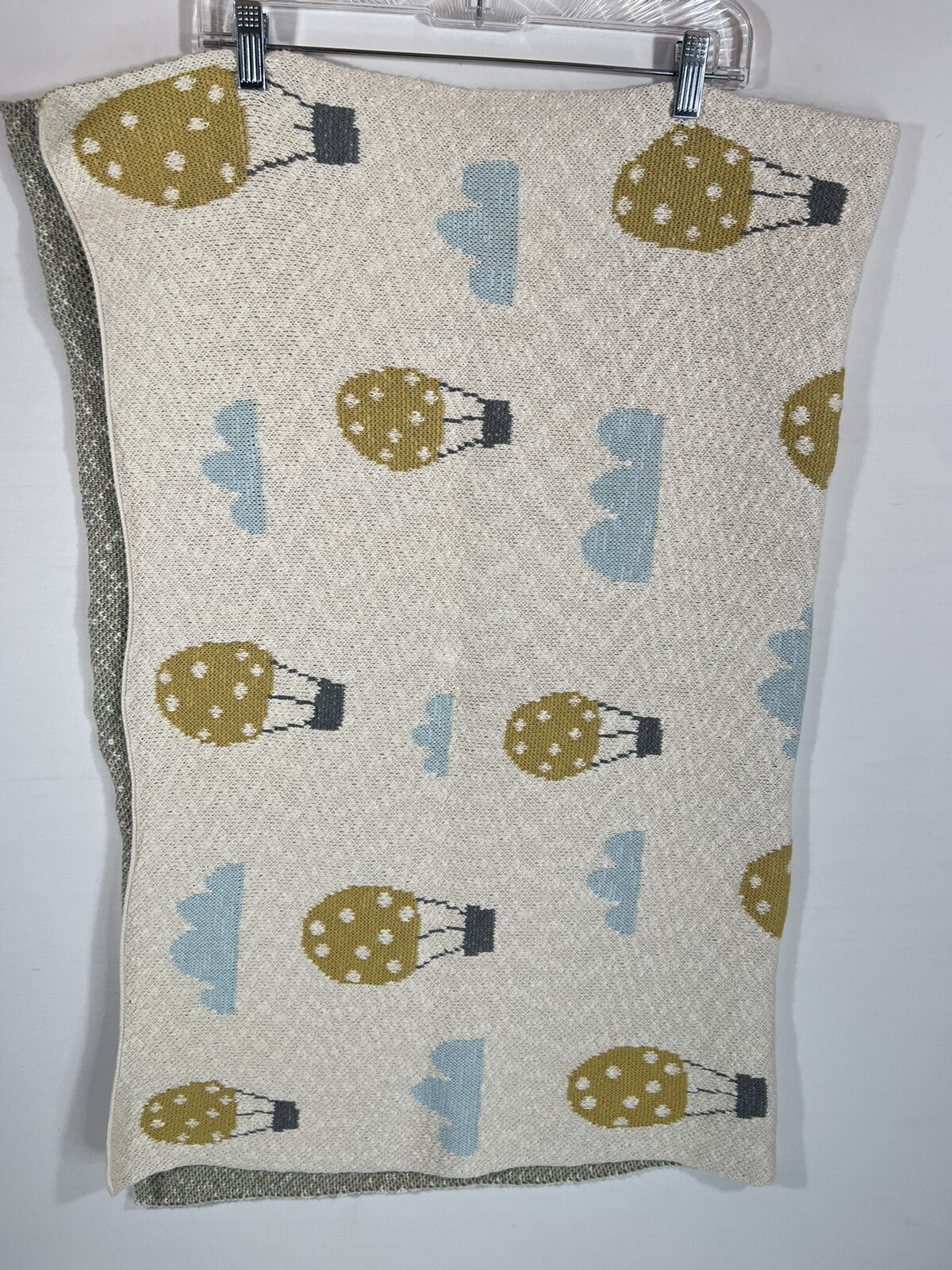 Creative CO-OP 48"x34" Toddler Blanket Balloons & Clouds
