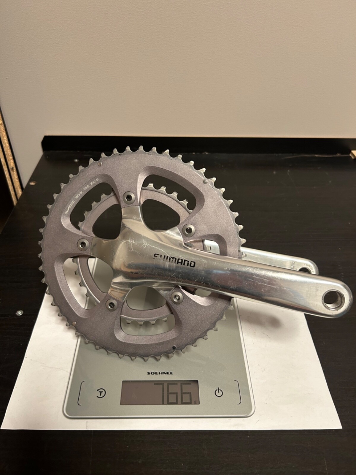 SHIMANO FC-R700 CRANKSET 50×34 165 Shimano FC-R700 50-34T Compact Crank 10-Speed Road 172.5mm