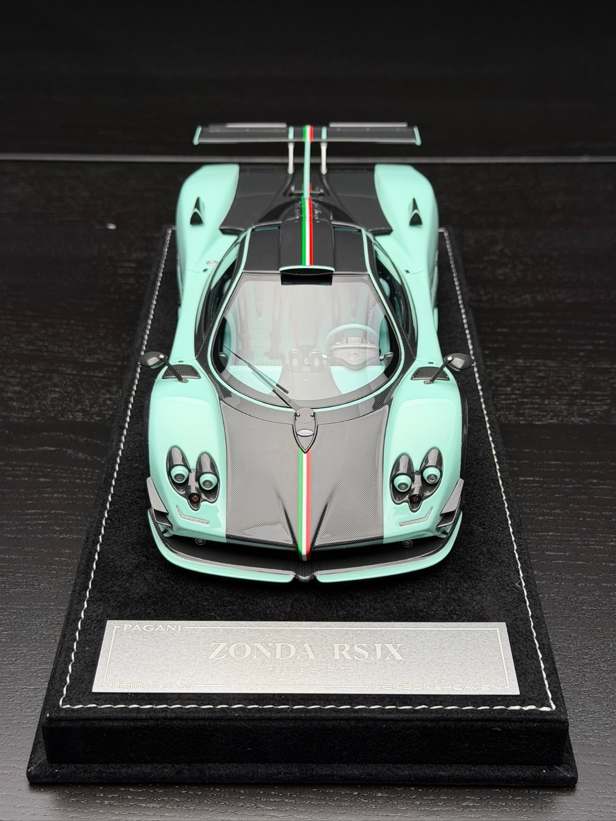 Pagani Zonda RSJX (Tiff Blue/ Carbon) [Henson&Heaven] 1/18 scale
