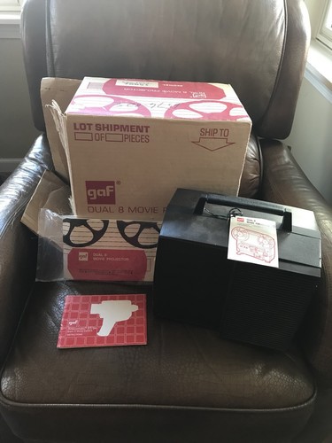Gaf 1588 Z Dual 8mm Super 8mm Load Projector with ORIGINAL BOX