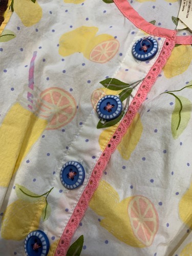 Matilda Jane Let’s Make Lemonade Adventure Begins Romper Girls Size 6 - EUC