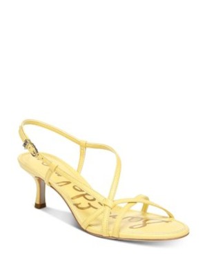 

Женские желтые кожаные сандалии с ремешком на пятке SAM EDELMAN Honeydew Judy, 10 Вт, Желтый, H0267L1