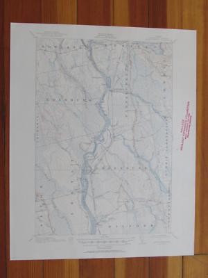 Passadumkeag Maine 1950 Original Vintage USGS Topo Map
