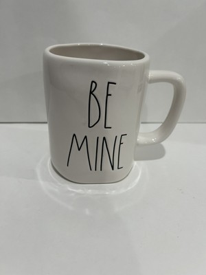  NWOT Rae Dunn Artisan BY Magenta Double Sided BE MINE/Heart Valentine Day Mug 