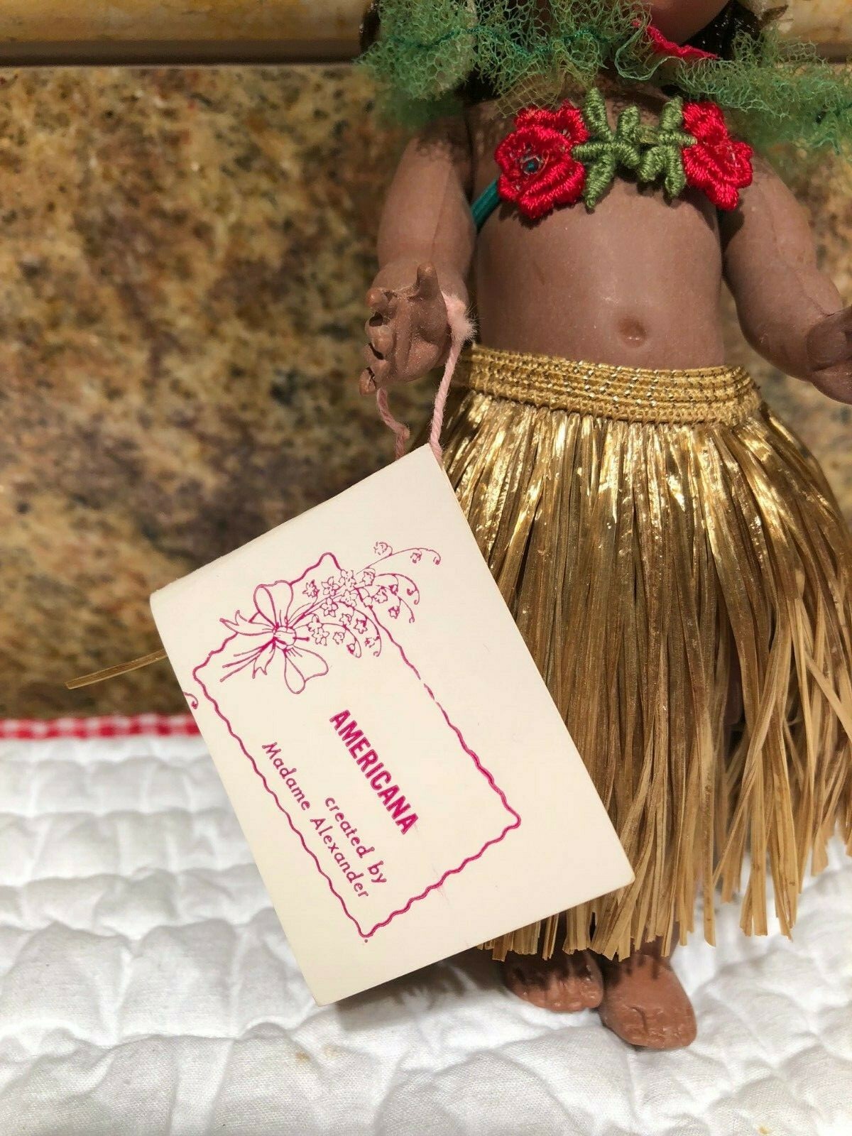 MADAM ALEXANDER 1966  #722  AMERICANA HAWAIIAN   BENT KNEE WALKER  MINT MINT WIT