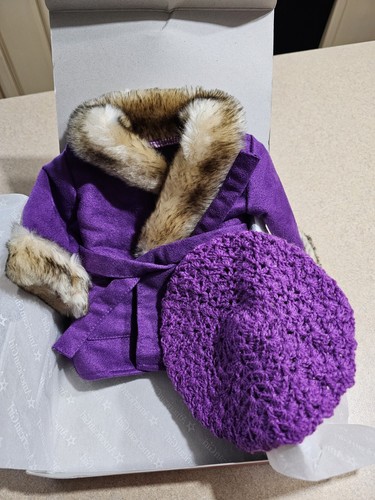 NIB AG American Girl Doll Julie's Winter Coat and Hat Purple Retired BRAND NEW!