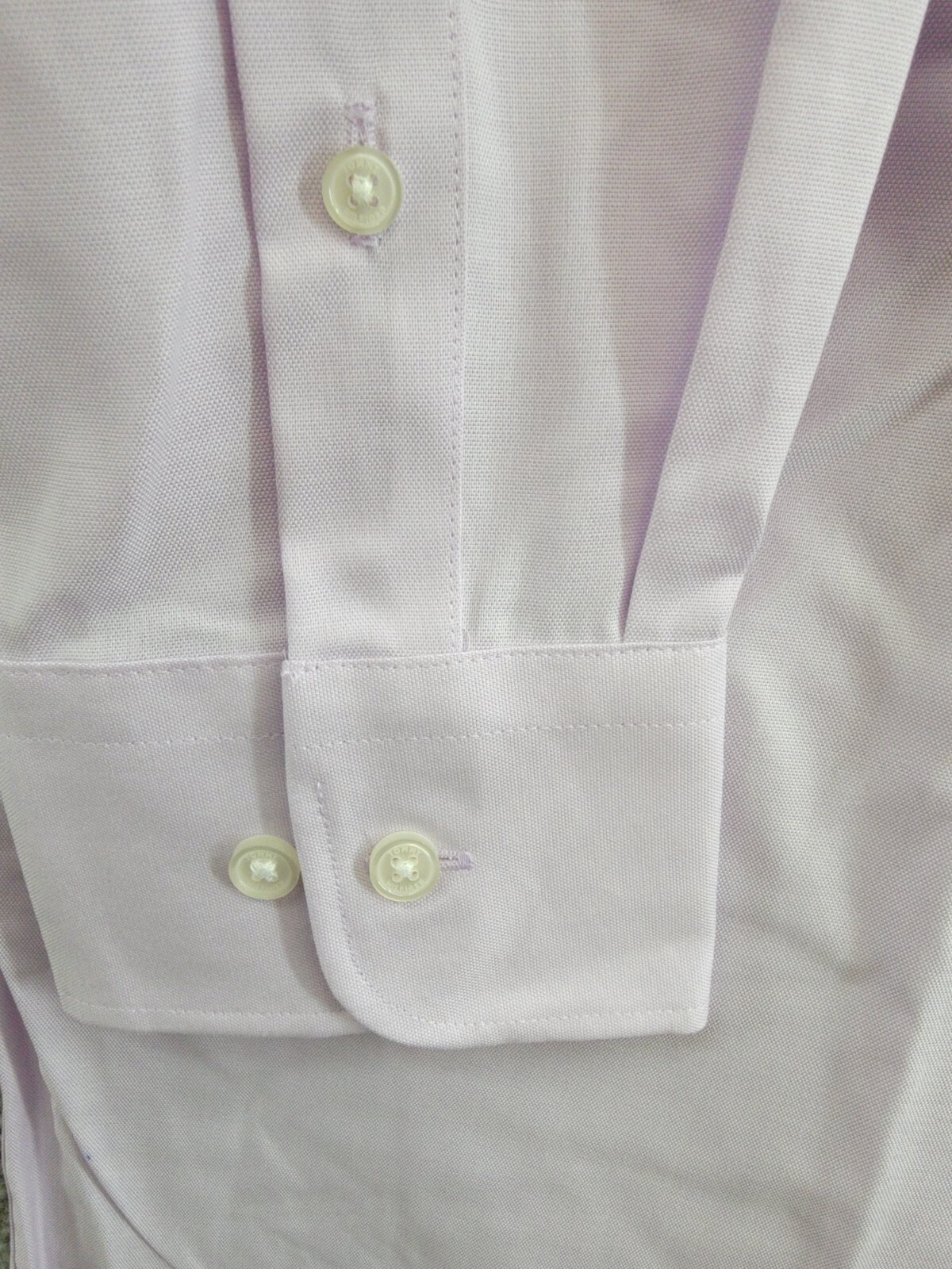 Tommy Hilfiger TH Flex Stretch Pinpoint Oxford Dress Shirt L 32/33 16 Lavender - Picture 10 of 18