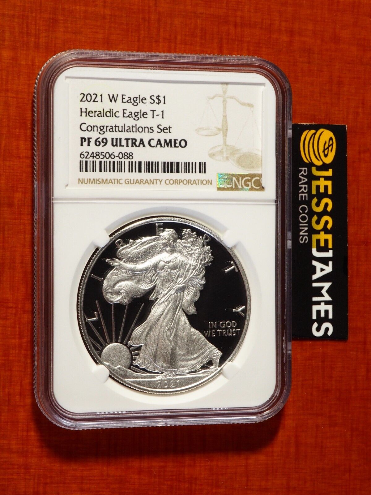 2021 W PROOF SILVER EAGLE NGC PF69 ULTRA CAMEO FROM THE 2021 W PROOF SILVER EAGLE NGC PF69 ULTRA CAMEO FROM THE