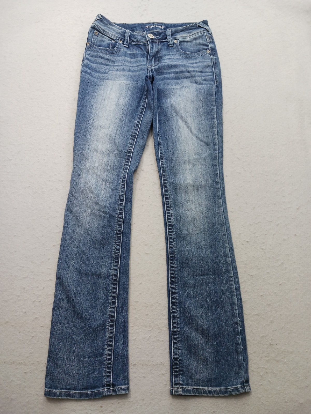 Maurices Women's Jeans Size 2 Medium Blue Cotton Blenb Low Rise Straight
