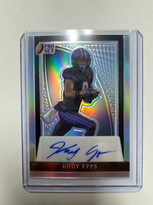 Kody Epps 2024 Leaf Pro Set Metal Auto /25 Silver BYU Cougars #PA-KE1