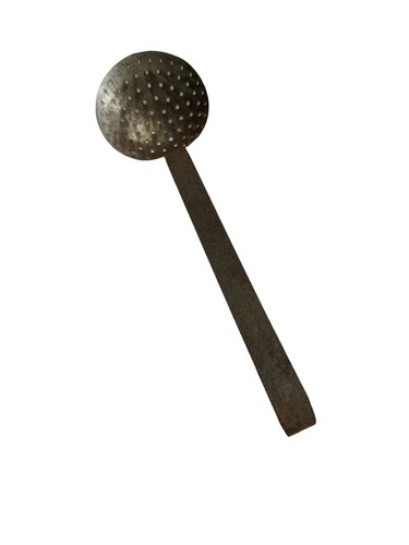 Vintage Skimmer Strainer Spoon 15 Inches Long Farmhouse Decor Rustic