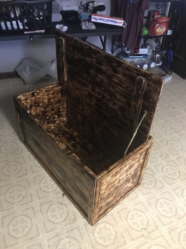 solid wood toybox