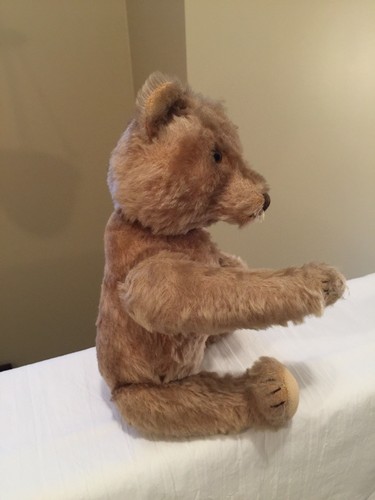 ANTIQUES PRE-1940 STEIFF FULLY JOINTED 13”  MOHAIR TEDDY BEAR, EXCELSIOR, EX CON