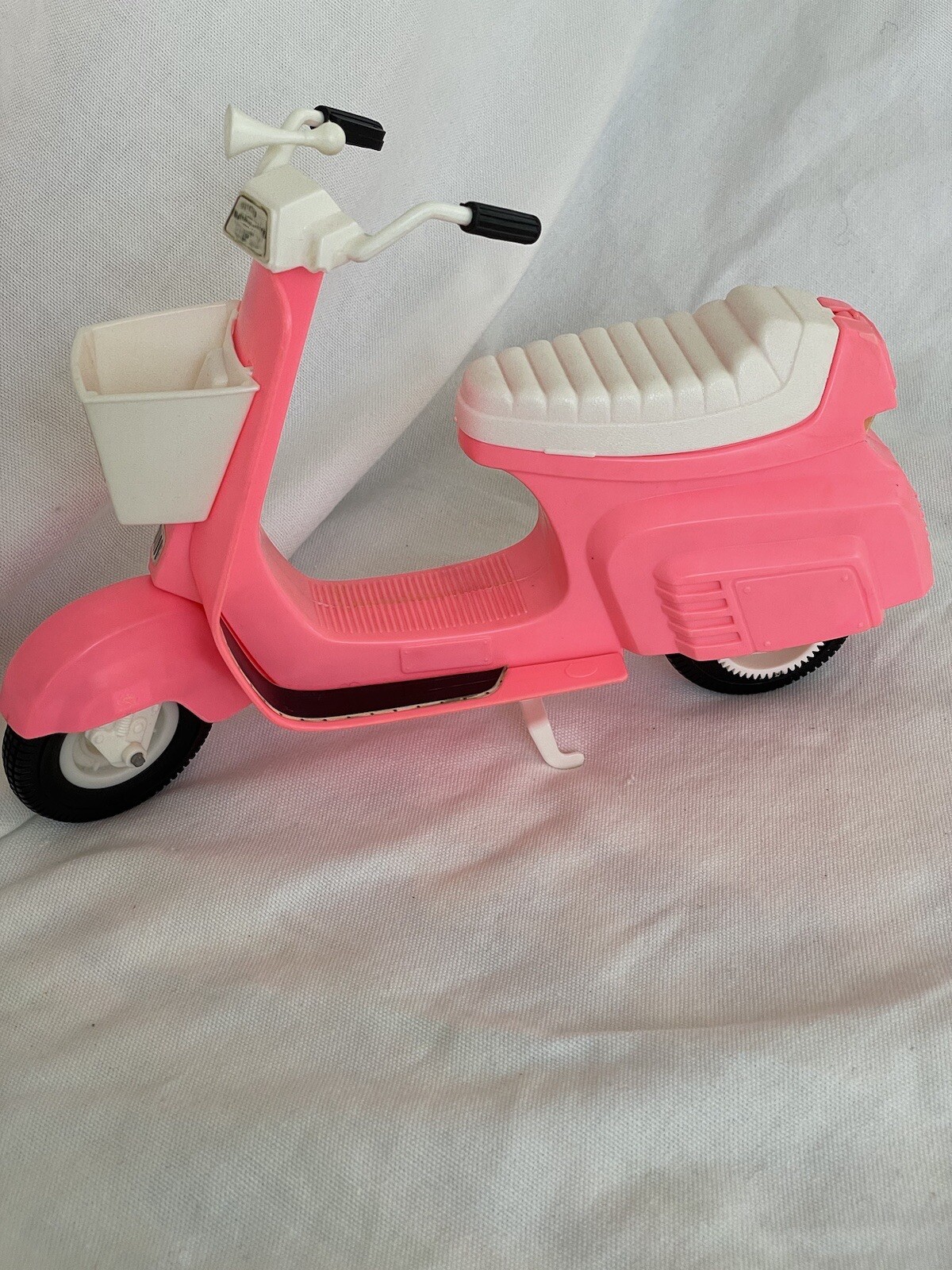 VTG 1970s Mattel Barbie PINK Star Cycle Scooter no. 2149 w/seat, basket, sticker