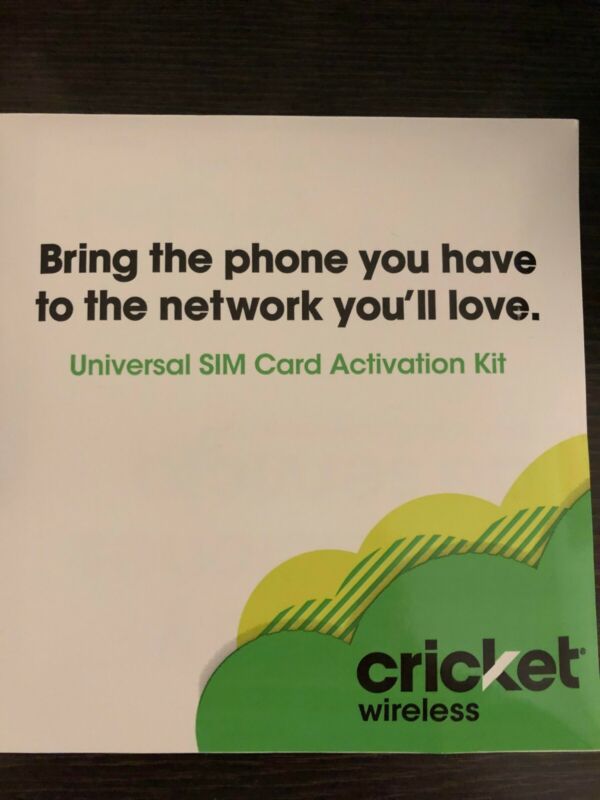 Cricket Wireless - Bring Your Own Phone Sim Kit - For Gsm Unlocked - Brand New