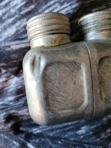 Vintage WW 2 Dual Spout Gun Rifle Cleaning  Oil Can, 5