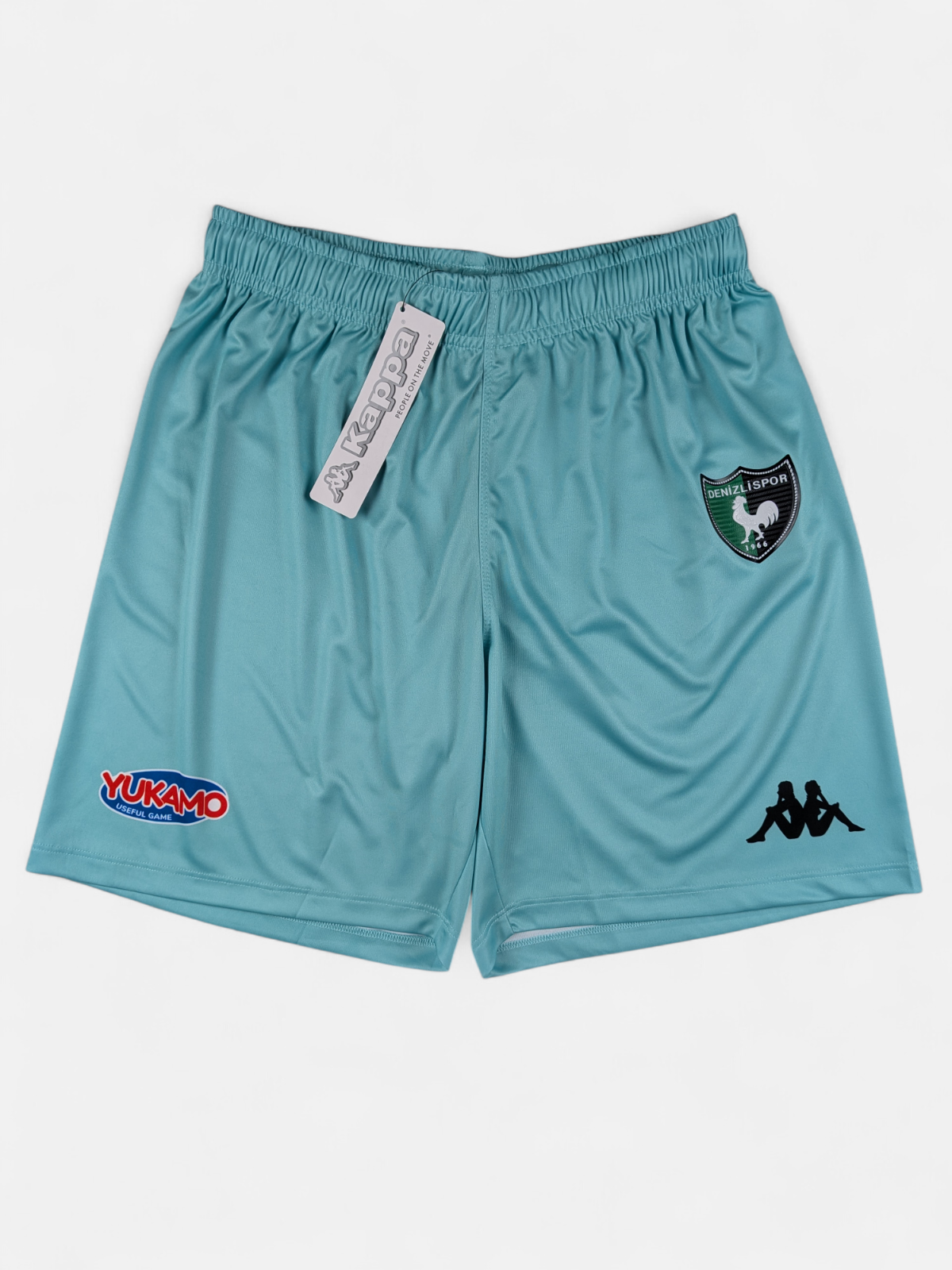 Kappa Mens 2020-21 Denizlispor Fourth Shorts BNWT / Green / RRP £30