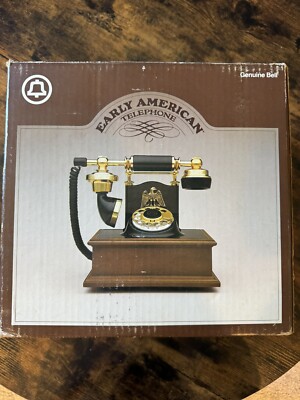 Vintage American Telecommunications Deco-Tel Telephone With Box And Chord