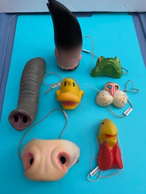 Magic Gag Joke Rubber Animal Noses Great for Kid Imaginations 7 Pcs.